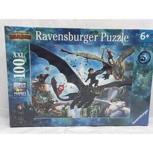 NEW Ravensburger 10955 How to Train Your Dragon 100 Pc XXL Puzzle 6+